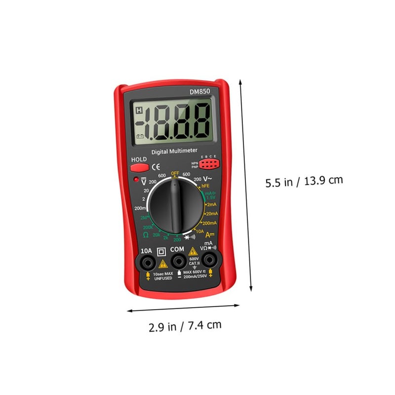 Digital Multimeter Auto Ranging Voltage Tester Compact Lightweight Portable Handheld Design - Image 3