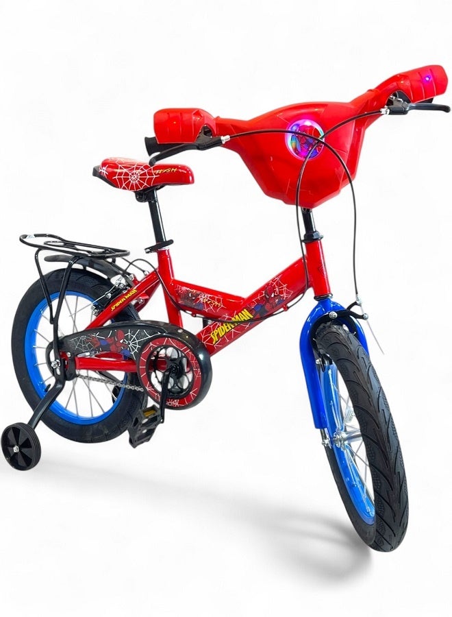Flash Kids Bike for Boys with Sounds and Lights, Red, Size 16, Ages 5 to 8 - Official Agent in Egypt for GTG TOYS - Image 1