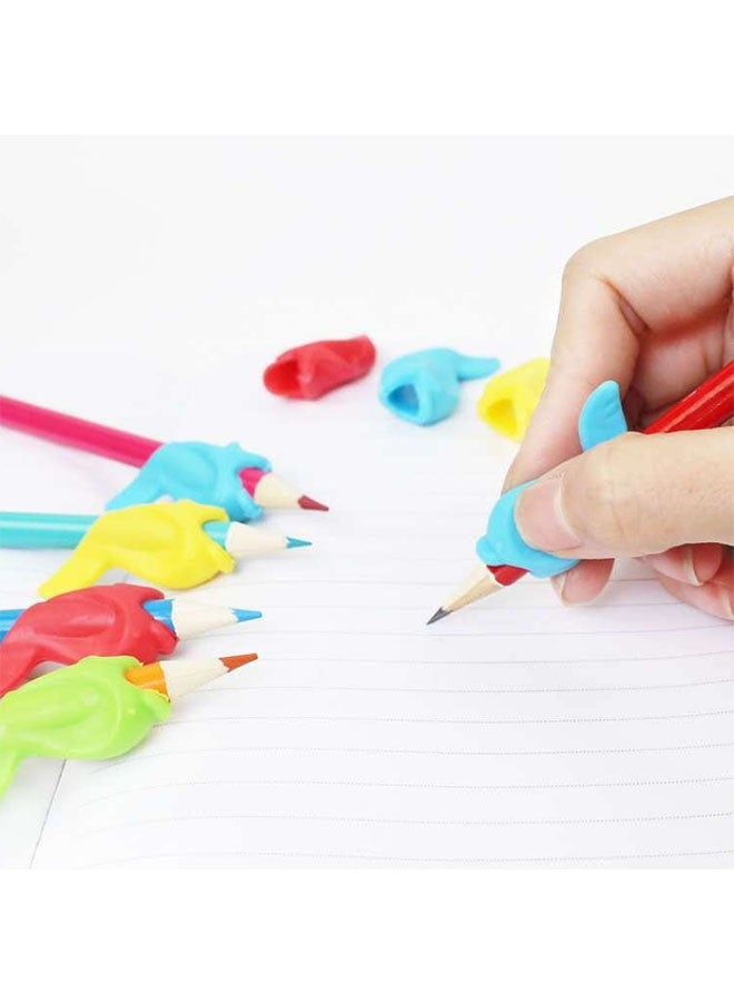 10-Pack Little Fish Silicone Pencil Grips 🐠 Writing Aid Holders for Kids & Students, Ergonomic Posture Correction Pen Holder, Soft Non-Slip Handwriting Trainer - Image 3