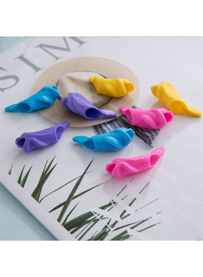 10-Pack Little Fish Silicone Pencil Grips 🐠 Writing Aid Holders for Kids & Students, Ergonomic Posture Correction Pen Holder, Soft Non-Slip Handwriting Trainer - Image 2