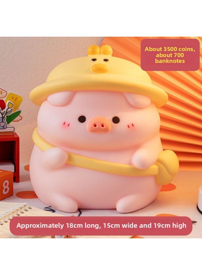 Zodiac Dragon Piggy Bank 2024 Only Can't Enter Large Capacity Savings Coin Bank Children's Day Gift-Color:[yellow] Backpack Piggy-Size:Small Size [can Be Deposited And Taken Away] Resistant To Falling - Suitable For Children - Image 1