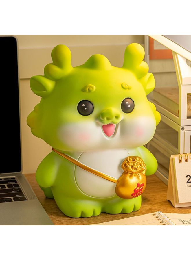 Zodiac Dragon Piggy Bank 2024 Only Can't Enter Large Capacity Savings Coin Bank Children's Day Gift-Color:[yellow] Backpack Piggy-Size:Small Size [can Be Deposited And Taken Away] Resistant To Falling - Suitable For Children - Image 3