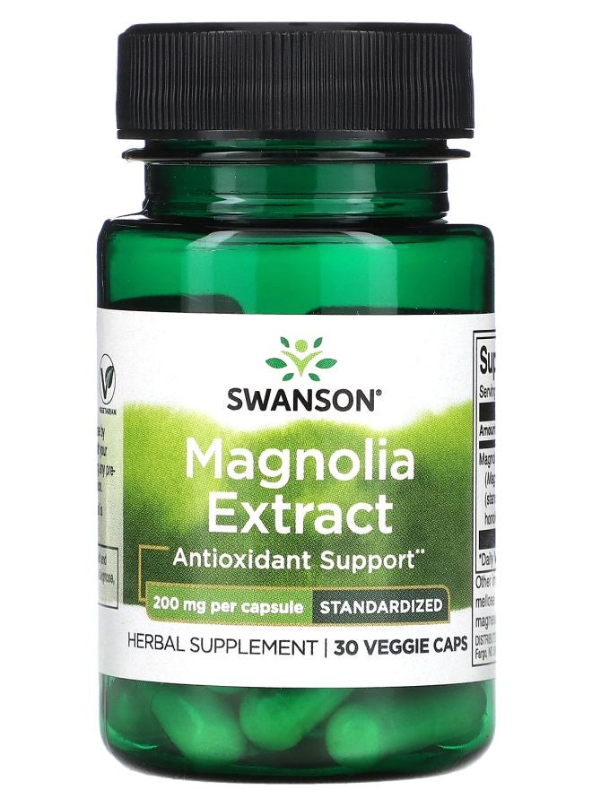Magnolia Extract 200 mg  30 Veggie Caps