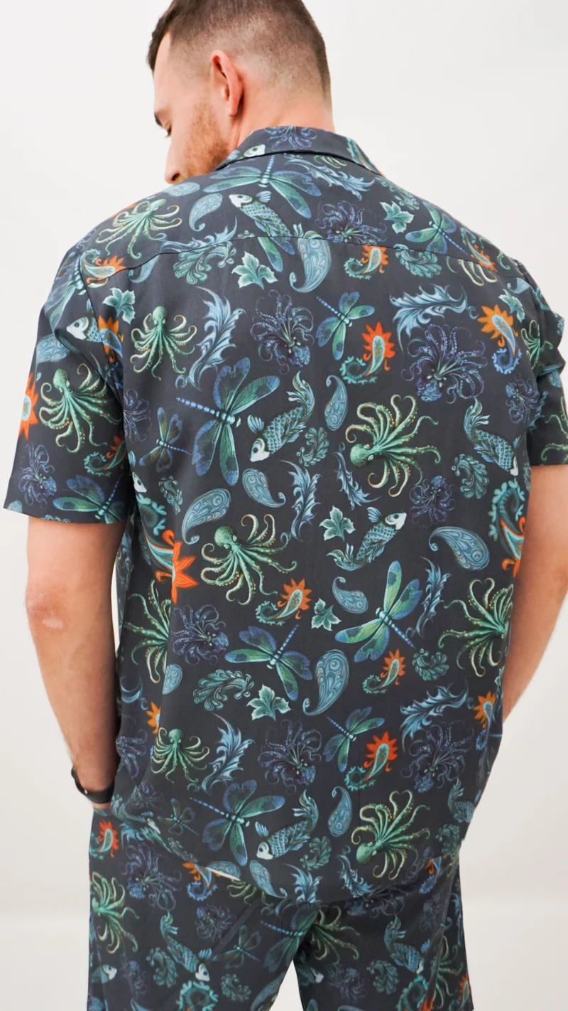 جانارا جونز طقم رجالي نسائي من الرايون بتصميم أولد موني