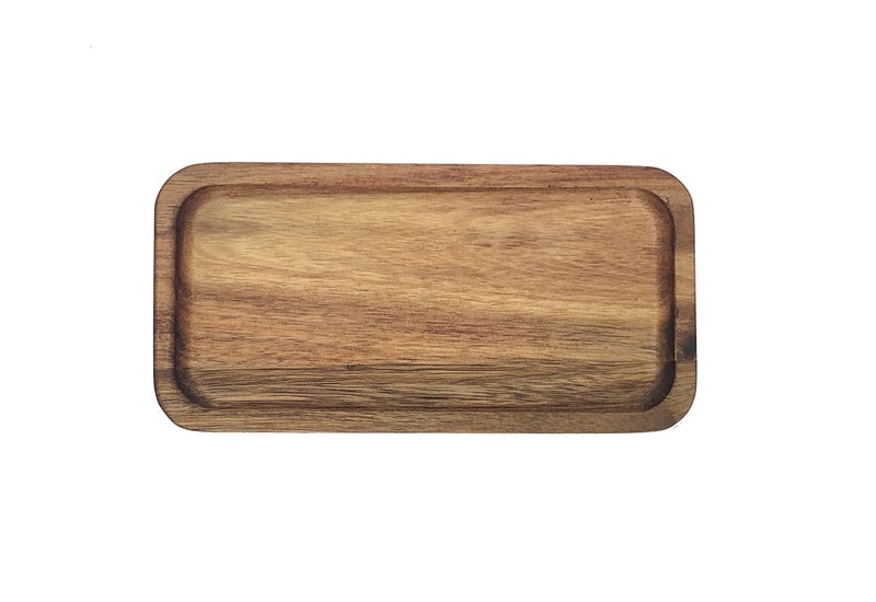 HomeImpel Wooden Platter  Wood Dinner Plates  Wooden Serving Tray  Wooden Dish for Sweets Fruit Dessert Food Appetizer Dessert Salad Cookie (30x20) - Image 1