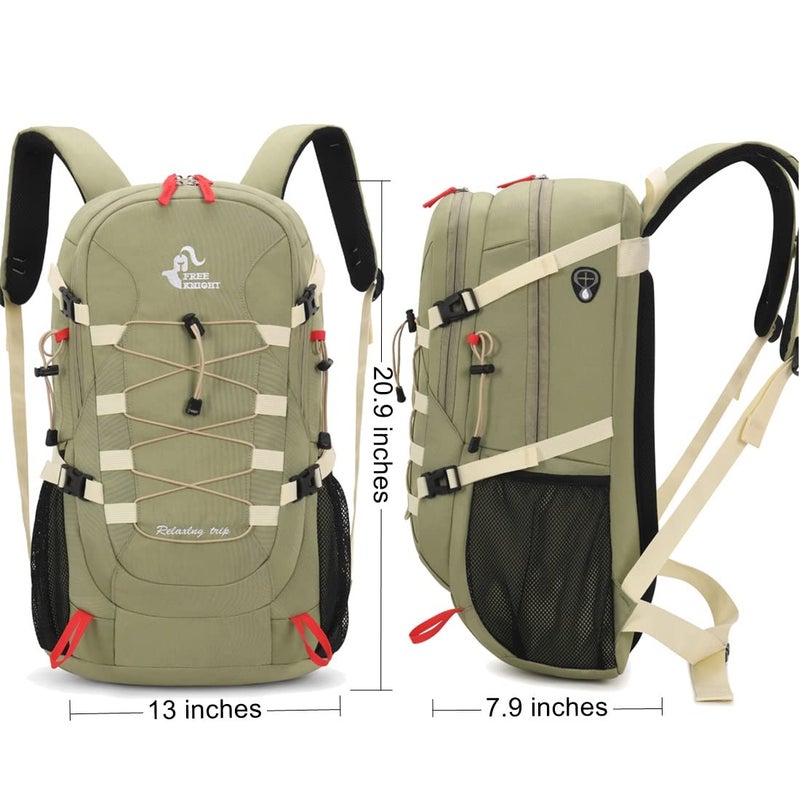 40L Lightweight Waterproof Hiking Backpack with Rain Cover,Outdoor Sport Travel Daypack for Camping Climbing Skiing Cycling - Image 2