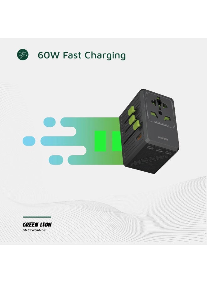 GreenLion Green Lion Gan Adapter 35W 6 in 1 and 2 in 2 Cable - Image 2