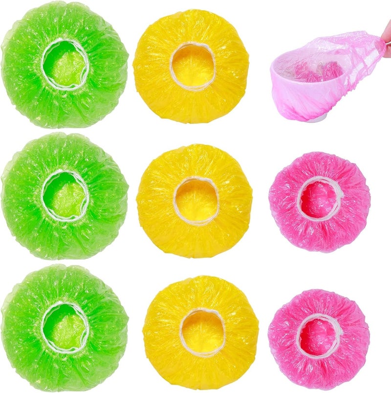 mwellewm Bowl Covers Reusable Elastic Plastic Wrap for Food Storage Fresh Keeping Stretch Bags Bowl Covers for Bread Proofing Alternative to Foil for Family Outdoor Picnic Sourdough Baking 3 Size (60) - Image 1