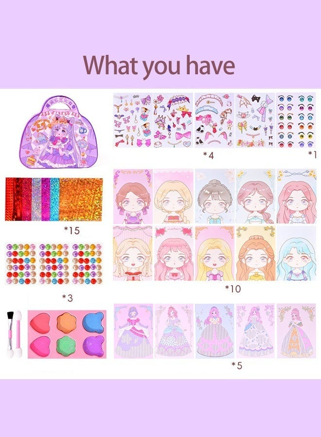 Kids Makeup Kit Toy Washable Children Cosmetic Set Safe For Girls Toddler Pretend Play Birthday Party Favors Princess Dress Up Makeup Gift Non Toxic - Image 5