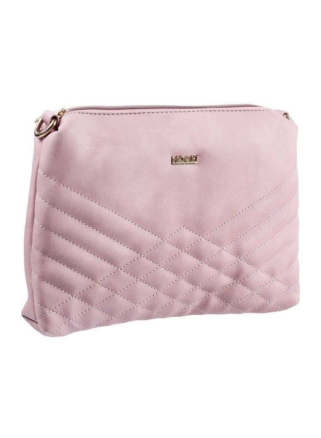 Mochi Women Pink Zip Top Sling Bag (66-7549) - Image 5