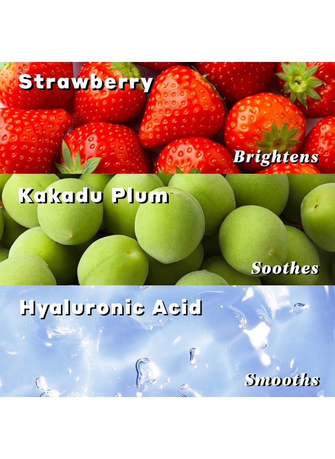VOLITION Beauty Strawberryc Brightening Serum With Vitamin C + Hyaluronic Acid 30Ml/1Oz | Vegan Parabenfree & Crueltyfree  - Image 3