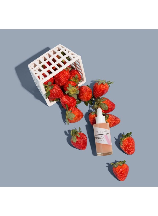 VOLITION Beauty Strawberryc Brightening Serum With Vitamin C + Hyaluronic Acid 30Ml/1Oz | Vegan Parabenfree & Crueltyfree  - Image 4