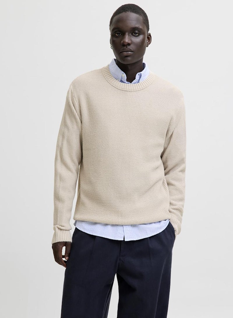 JACK & JONES Jjroy Knit Crew Neck Aw25 - Image 2