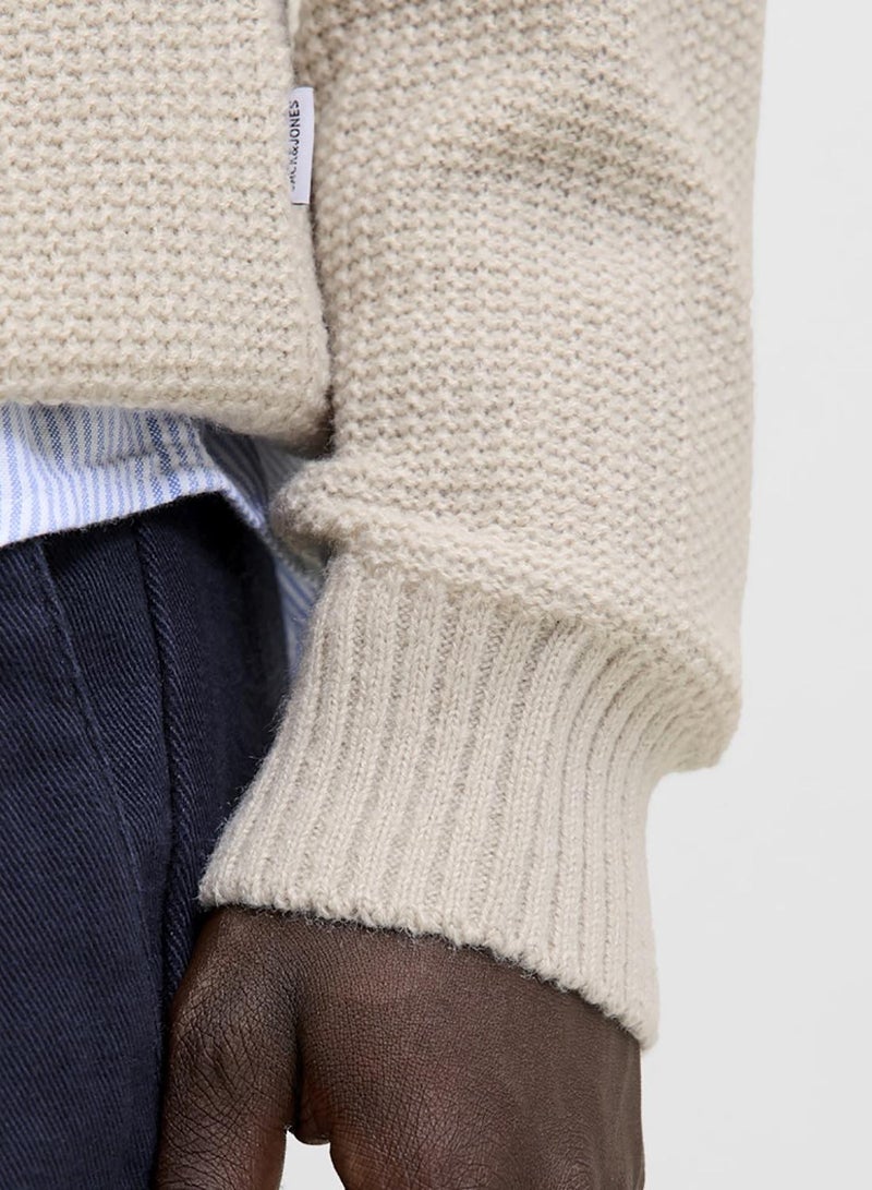 JACK & JONES Jjroy Knit Crew Neck Aw25 - Image 3