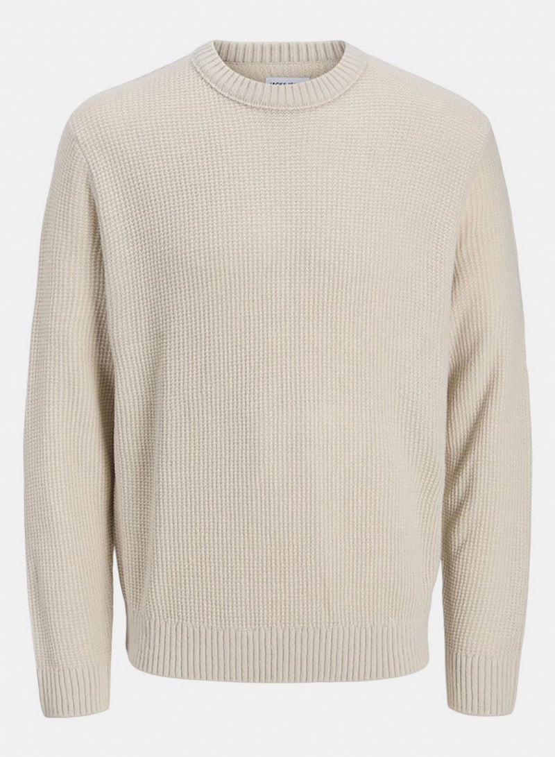 JACK & JONES Jjroy Knit Crew Neck Aw25 - Image 1