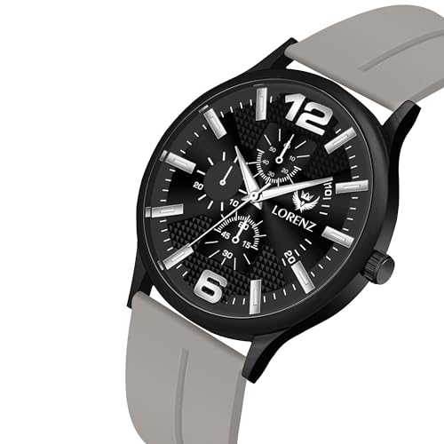 LORENZ Slim Case Analog Watch with Grey Magnetic Lock Strap | Watch for Men & Women| MK-4081R - Image 3