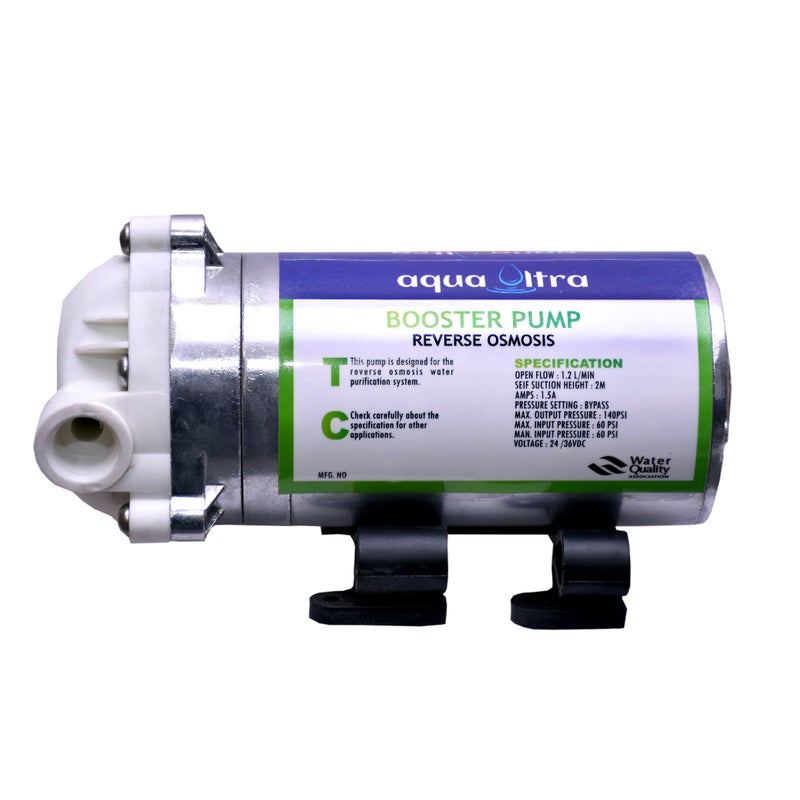 AQUAULTRA 100 GPD Plastic Booster Pump Suitable for All RO Water Purifiers - Image 5