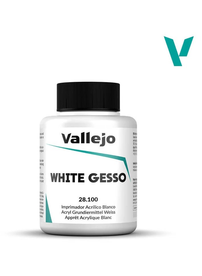 فاليجو جيسو أبيض ٨٥ مل - برايمر أكريليك احترافي للقماش والورق - (٢٨١٠٠)