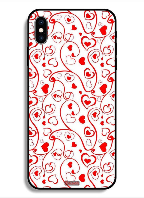 Protective Case For Apple iPhone X Hearts Pattern