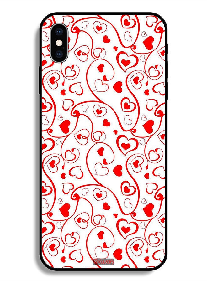 Tolwak - Protective Case For Apple iPhone X Hearts Pattern - Image 1