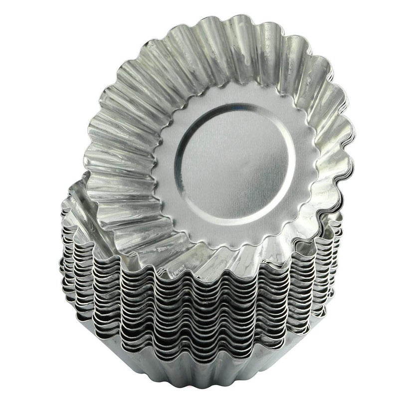 Tegg Egg Tart Mold 20PCS Aluminium Egg Tart Cupcake Cake Cookie Lined Mould Baking Tools