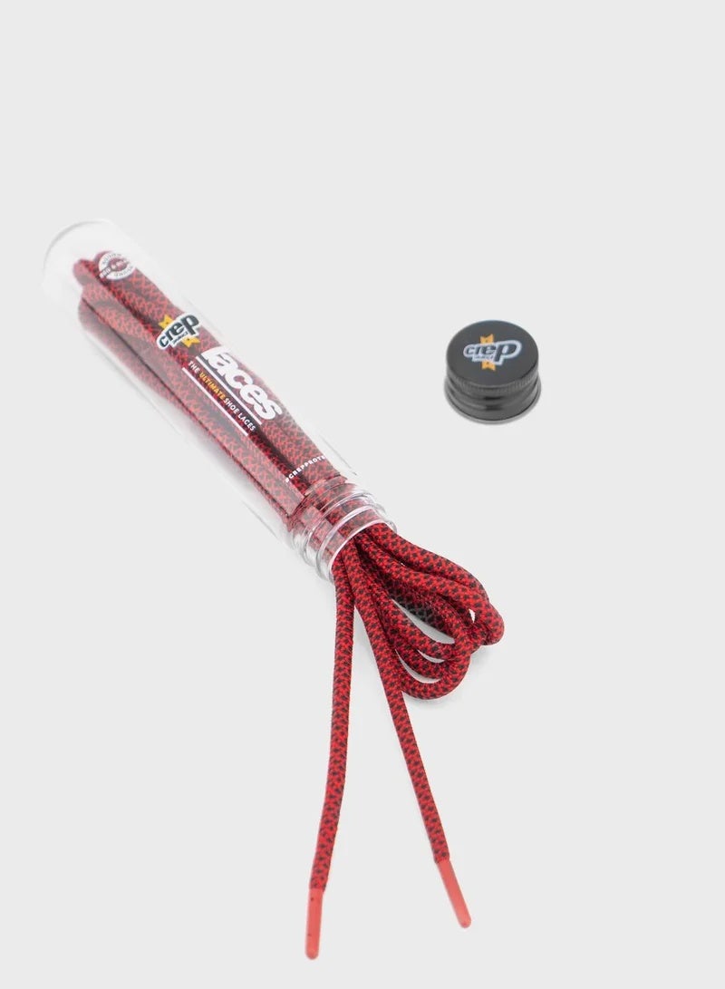 Crep Protect Red & Black Flat Shoe Laces | Premium Durable Sneaker Laces | Unisex Replacement Flat Laces for Men & Women - Image 2