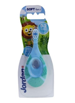 Jordan Step 1 Baby Toothbrush, 0-2 Years, Soft Bristles for Gentle Cleaning,Specially designed soft bristles to avoid irritation, BPA-Free Materials,Ideal for Teething, Gentle Gum Care,Assorted Colors 