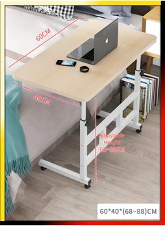 DBLEW Upgraded Metal Base Adjustable Multipurpose Movable Desktop Computer Mobile Laptop Desk Home And Office Desks For Work and Study Moveable Portable Coffee Overbed Tray Bedside Sofa Table  - Image 4