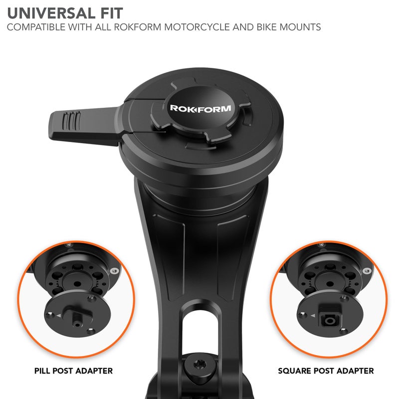 Rokform â€“ Universal Motorcycle Mount Vibration Dampener, for Motorcycle and Bike Phone mounts, for iPhone, Samsung, & Pixel Twist Lock Cases (Black) - Image 4