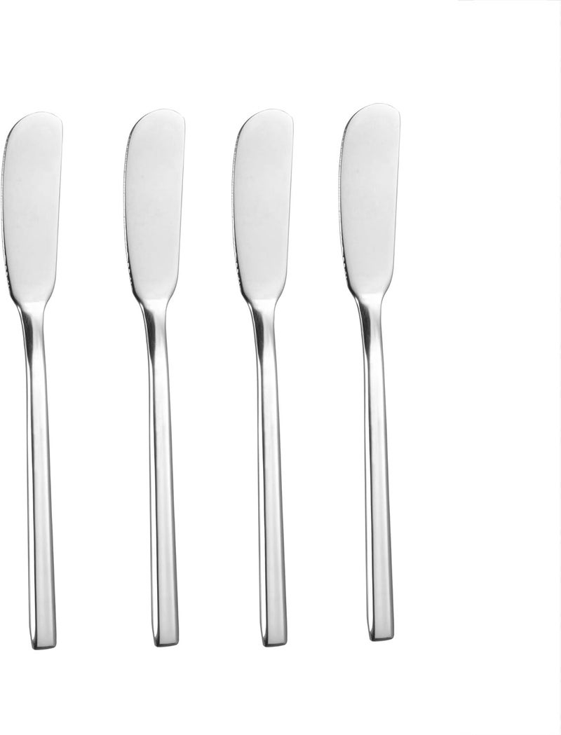 IMEEA Butter Knife Stainless Steel Butter Knife Spreader 6.5-Inch Cheese Spreaders, Set of 4 - Image 1