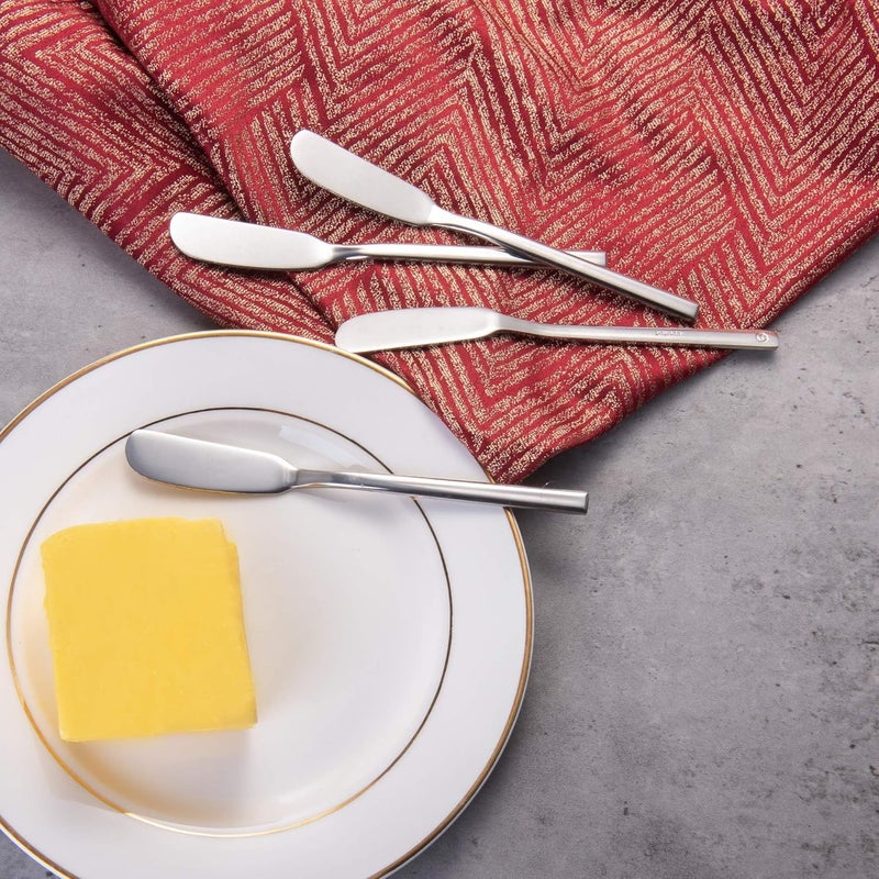 IMEEA Butter Knife Stainless Steel Butter Knife Spreader 6.5-Inch Cheese Spreaders, Set of 4 - Image 4