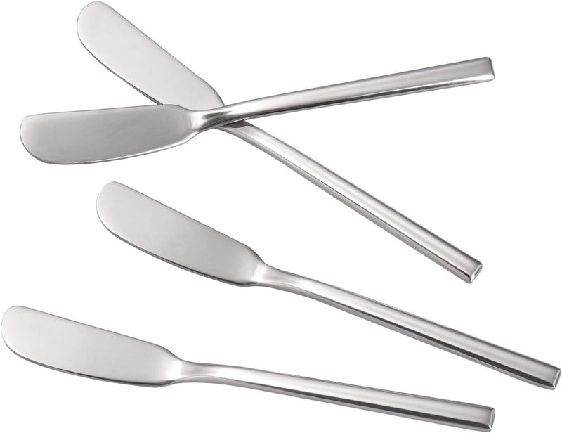 IMEEA Butter Knife Stainless Steel Butter Knife Spreader 6.5-Inch Cheese Spreaders, Set of 4 - Image 5