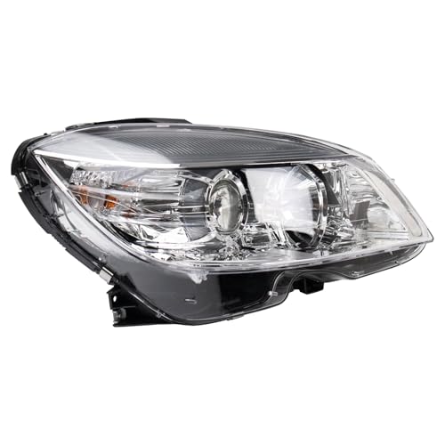 TRQ Passenger Side Headlight Assembly Halogen Chrome Bezel Compatible with 2008-2011 Mercedes-Benz C300, C350, C63 AMG MB2503162 MB2503163 - Image 3
