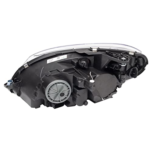 TRQ Passenger Side Headlight Assembly Halogen Chrome Bezel Compatible with 2008-2011 Mercedes-Benz C300, C350, C63 AMG MB2503162 MB2503163 - Image 4