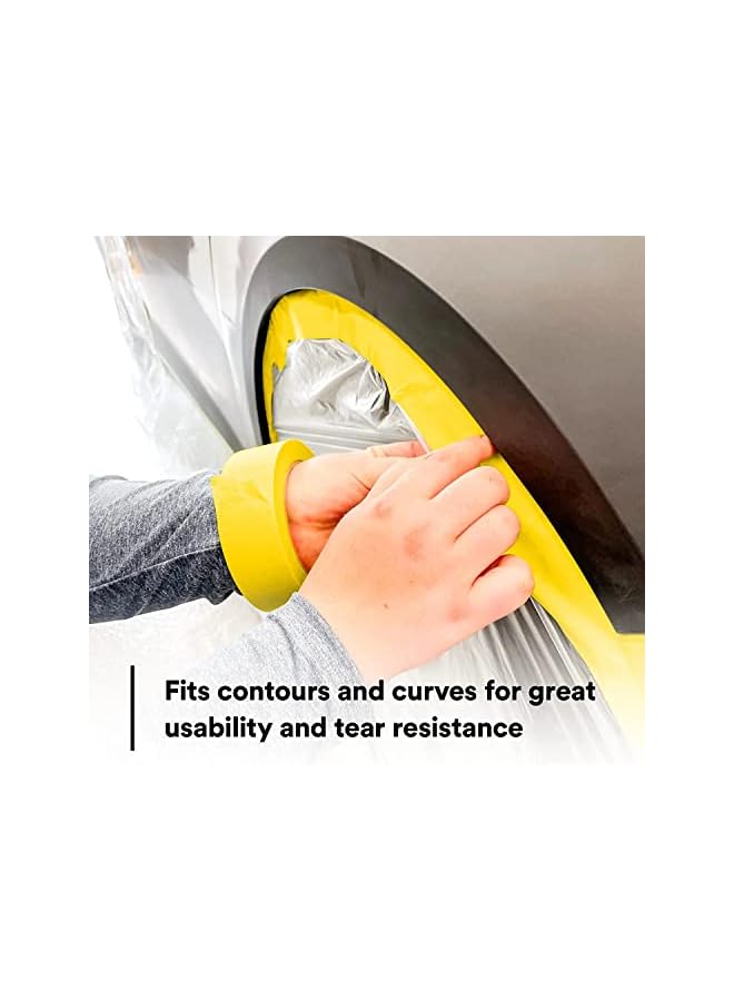 promass Automotive Masking Tape 1 inch x 20 yards Refinish Auto Body Paint Tape for Cars Vehicles Auto Paint Supplies [1 Roll] - Image 5