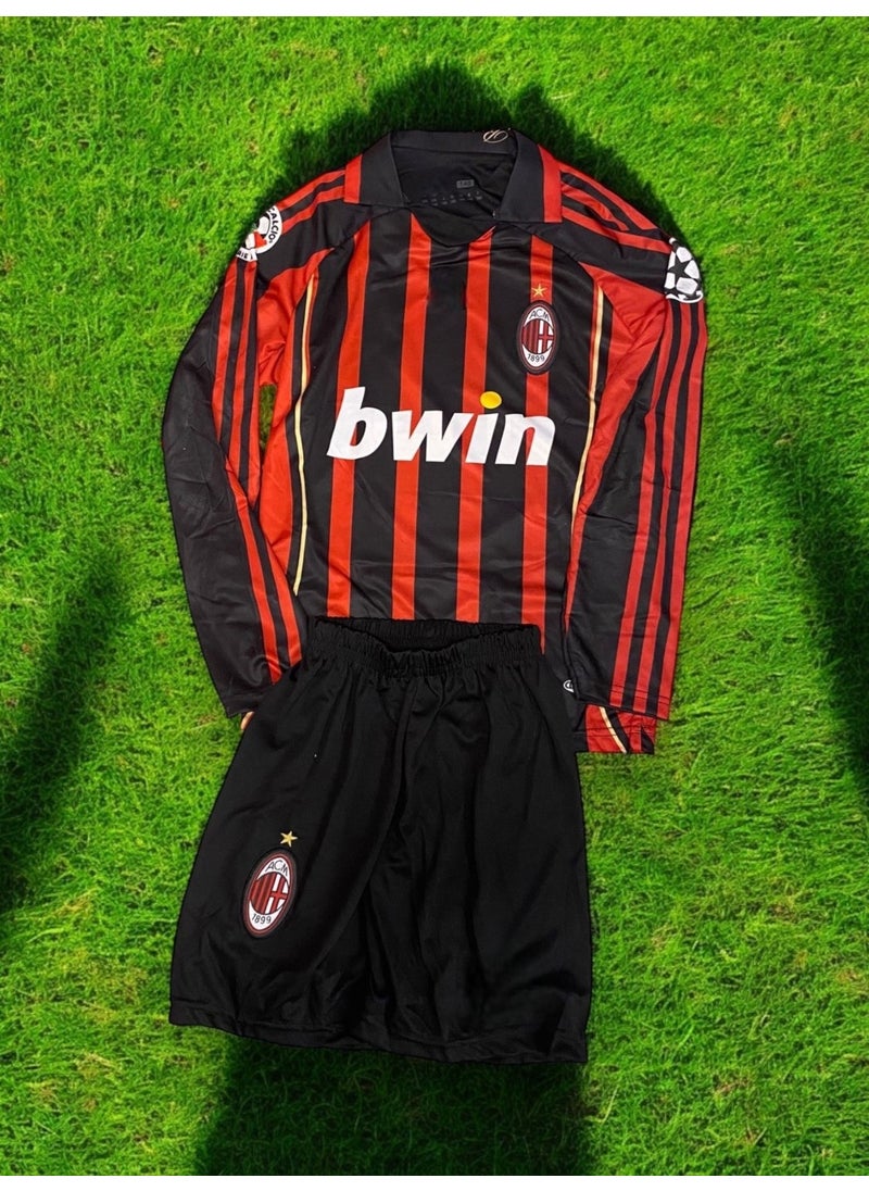 North Stand - Nostalgic Legend Milan Kaka Long Sleeve Kids Jersey - Image 1