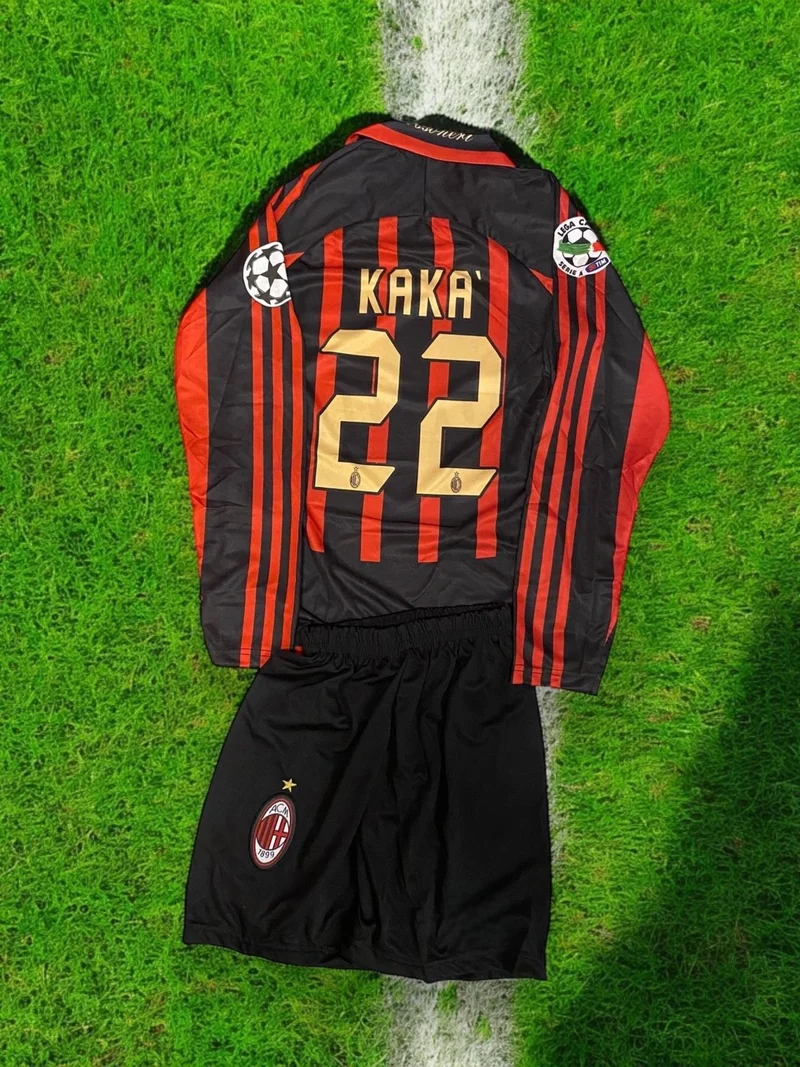 North Stand Nostalgic Legend Milan Kaka Long Sleeve Kids Jersey