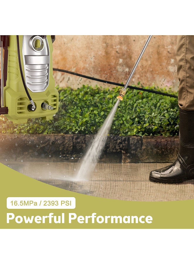 Electric Pressure Washer 2000W 2393 Max. PSI High Pressure Power Washer with 5 Nozzles / 33ft Hose / 16.4ft Power Cord Best for Homes/Cars/Driveways/Patios/Floor Cleaning  - Image 2