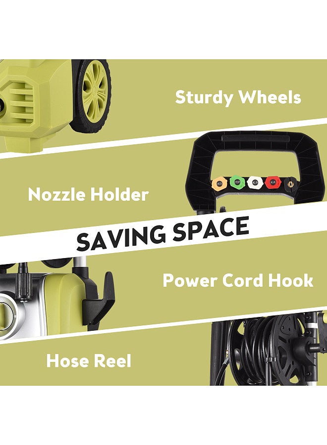 Electric Pressure Washer 2000W 2393 Max. PSI High Pressure Power Washer with 5 Nozzles / 33ft Hose / 16.4ft Power Cord Best for Homes/Cars/Driveways/Patios/Floor Cleaning  - Image 5