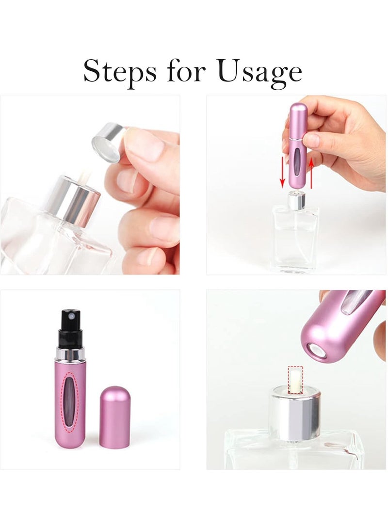 3-Piece Refillable Perfume Atomizer Spray Bottles 5ml Set - Image 4