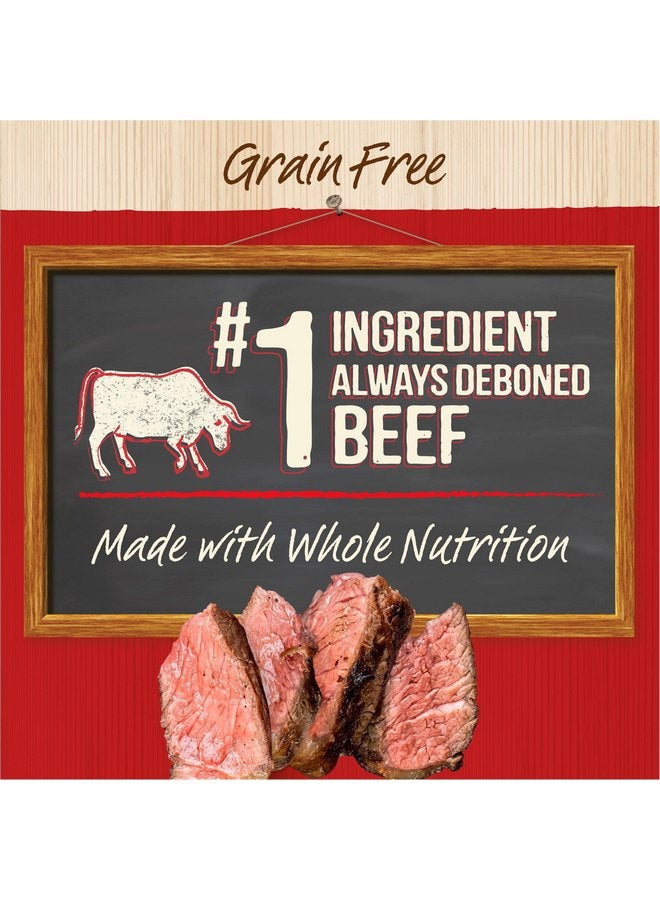 ميريك طعام معلب للكلاب من Merrick Chunky Grain Free Premium And Wholesome، لحم حقيقي، شرائح لحم تكساس كبيرة - (عبوة من 12 علبة) 12.7 أونصة - Image 2