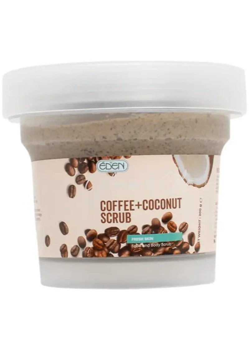 Eden Coffee And Coconut Scrub Face And Body Scrub 200 g