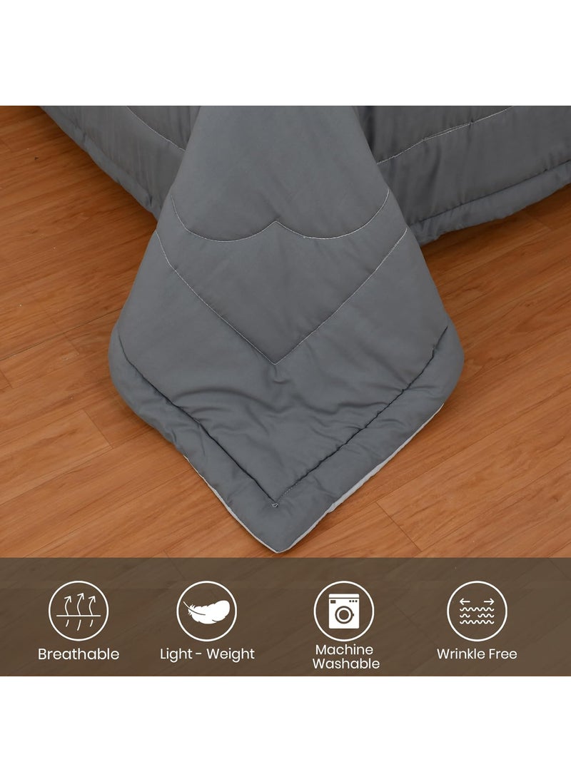 FRESH FROM LOOM FRESH FROM LOOM Summer Collection Solid Plain Micro Fibre Comforter Premium Reversible Dohar Double Weaved Quilt Double Bed Light Duvet Skin Friendly 90x100 in TC 200  - Image 4
