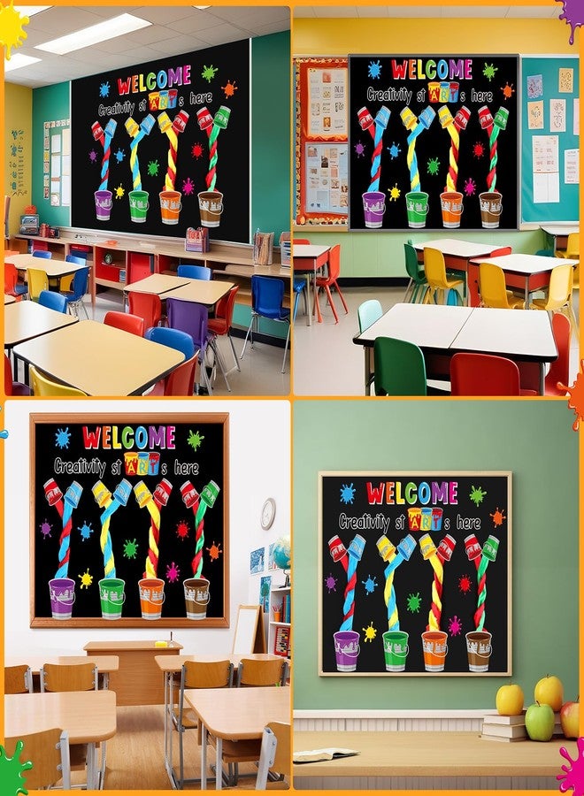 Epakh Painting Art Bulletin Board Set Painting Art DIY Classroom Decorations 3D Paper Cutouts for Back to School Preschool Elementary Summer Window Chalkboards Wall Door Decor - Image 4