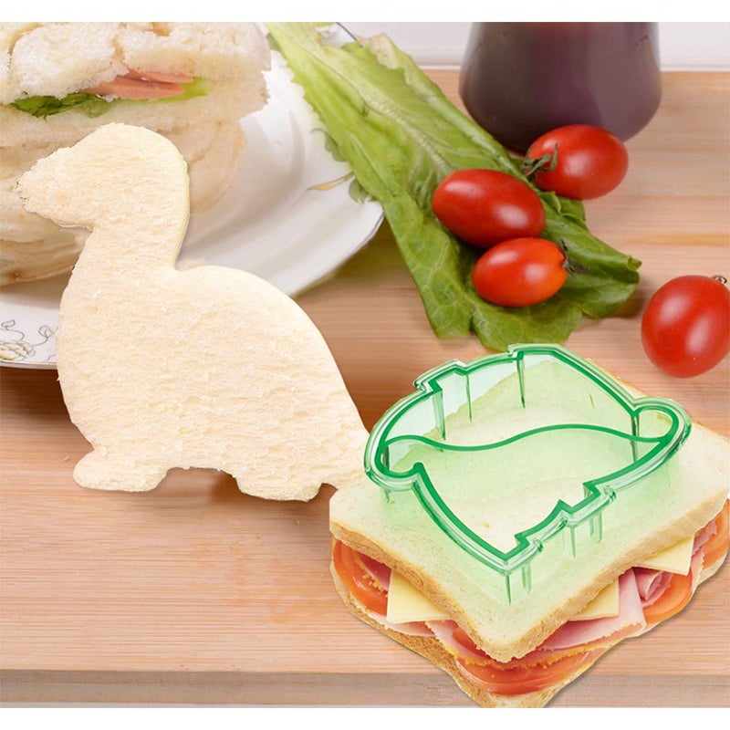IELEK Sandwich Bread Cutters Set for Kids Bento Lunch Box Mold Supplies Vegetable Fruit Crust Shapes Cookie Cutters - Image 3