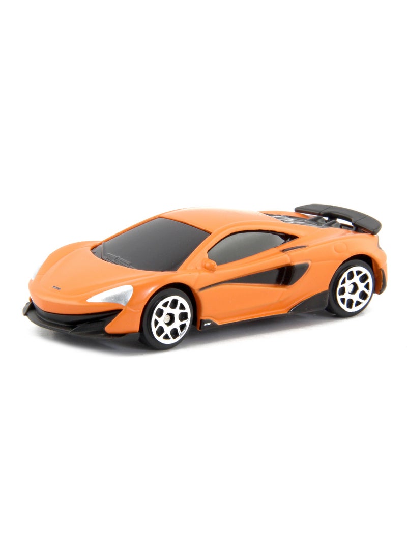 D-Power 1:64 Diecast Mclaren 600Lt Matte Orange â€“ Collectible Mini Sports Car - Image 1