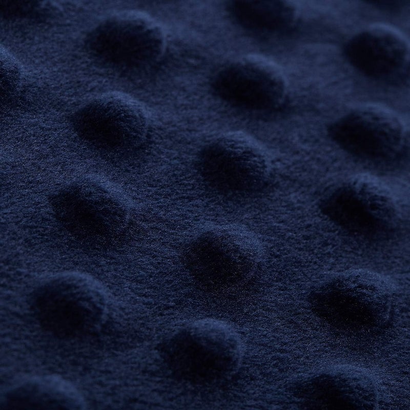 RelaxBlanket 40''x60'' Duvet Cover for Weighted Blanket | Premium Super Soft Minky Dot | Grey/Navy - Image 2