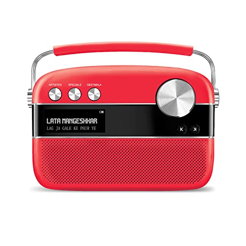 Carvaan Saregama Carvaan Premium Hindi - Portable Music Player with 5000 Preloaded Songs, FM/BT/AUX (Coral Pink) - Image 1