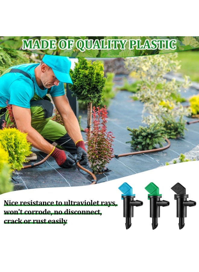 SUNSAR 60 Pieces Drip Emitter Garden Flag Irrigation Dripper in 3 Sizes, Trees and Shrubs, 1 GPH, 2 GPH, 4 GPH - Image 3