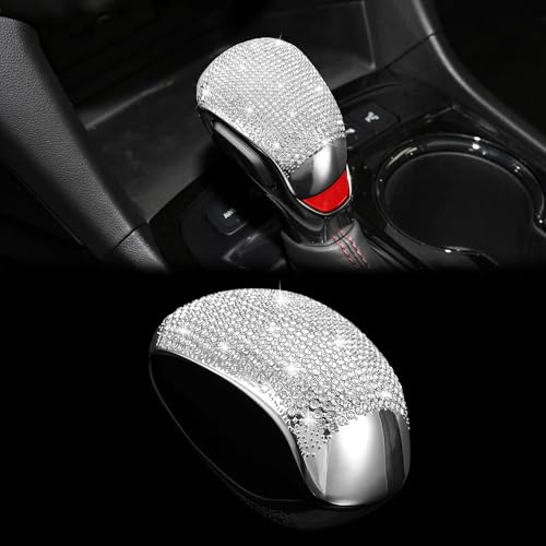 TOMALL Bling Gear Shift Knob Cover Compatible with Chevy Equinox Malibu XL Shifter Panel Cover Trailblaze Blazer Shift Gear Lever Cover Trim Crystal Bling Decorations for Car Interior Accessories - Image 1